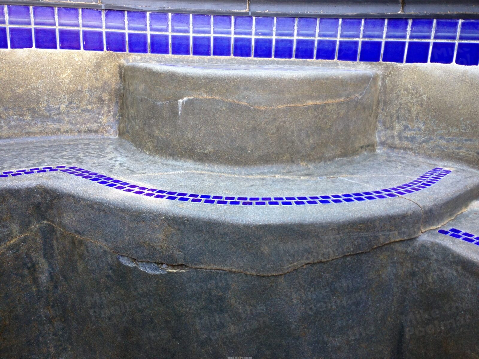 Horizontal cracks on gunite pool & spa steps- aka Rebound Cracks  (with photos & video)
