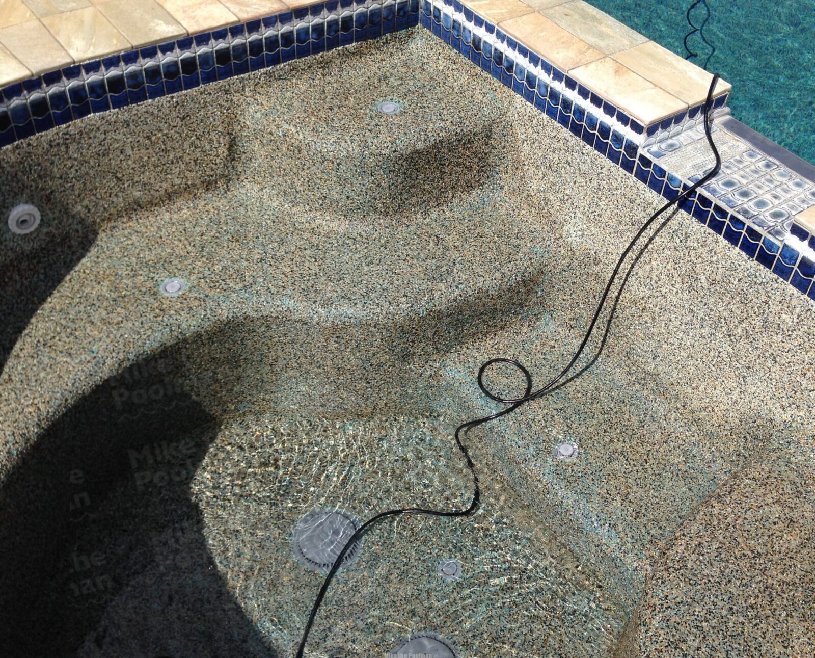 Dedicated cleaner line pipe on swimming pool in-floor system is a must !