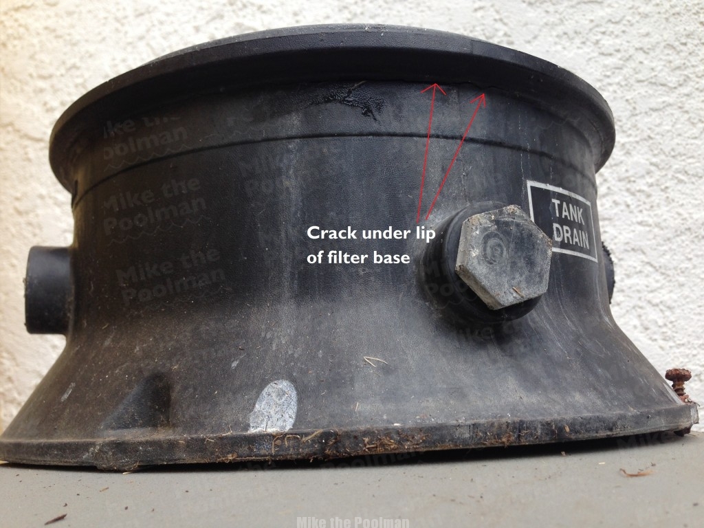 Cracked StaRite135TXR Pool Filter Base • Mike the Poolman