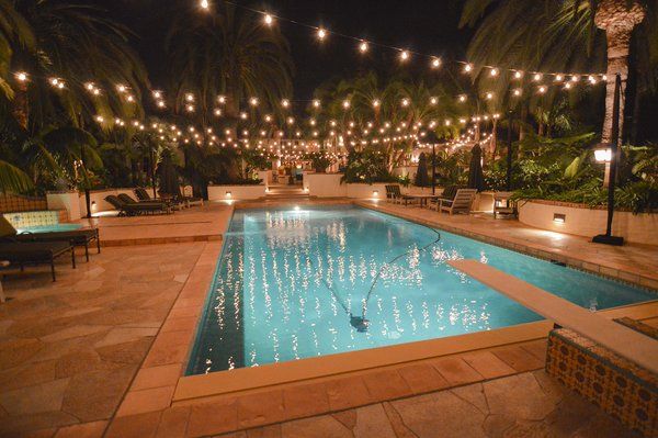 String Lights Over Your Swimming Pool, Pool Patio Lighting