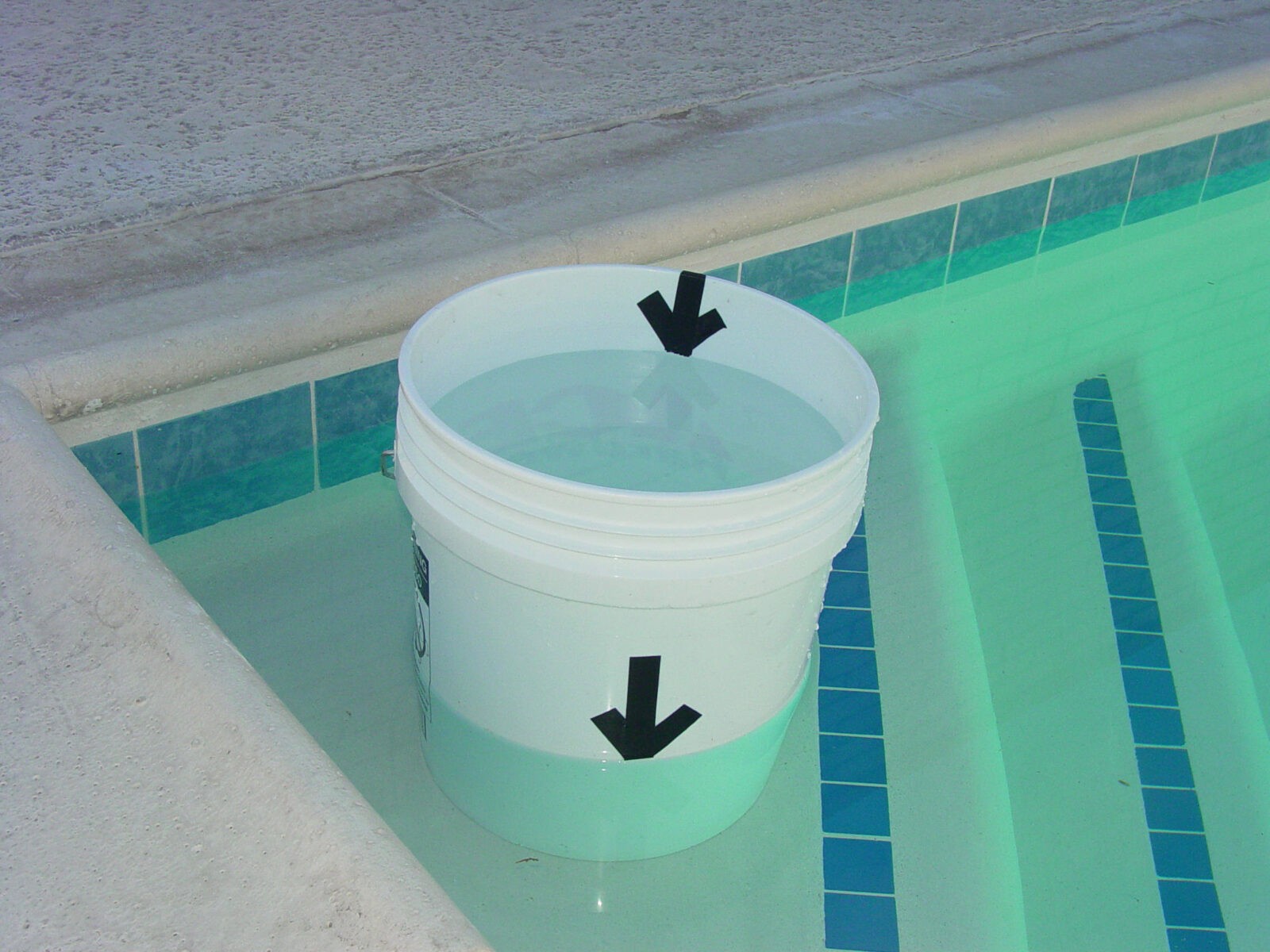 Pool Leak? Do the The Bucket Test