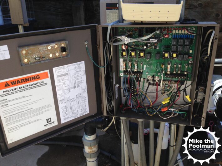 Inside of a rare Hayward Pool/ Spa controller