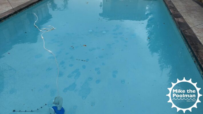 chlorine tab stains on pool plaster