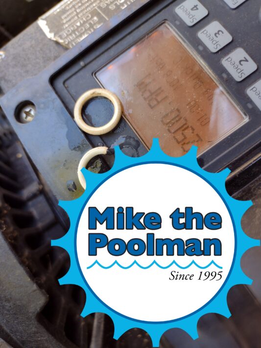 Cracked Pentair pool pump drain plug o-rings